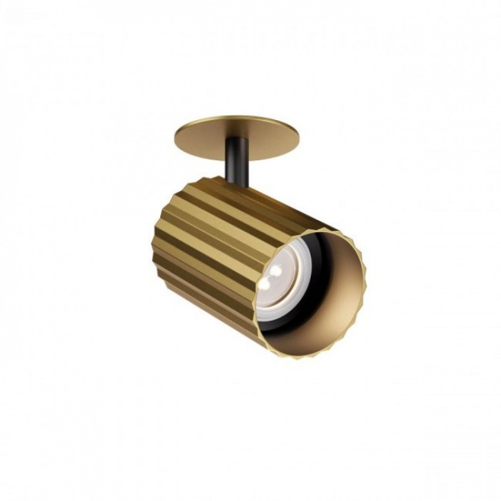 Ceiling lamp Redo Delphi, metal, matt gold, 1XGU10, D.7 cm