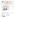 Ceiling lamp Redo Delphi, metal, matt gold, 2XGU10, L.26 cm