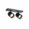 Ceiling lamp Redo Delphi, metal, sand black, 2XGU10, L.26 cm