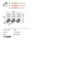 Ceiling lamp Redo Delphi, metal, sand white, orientable, 3XGU10, L.39 cm