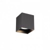 Ceiling lamp Redo Delphi, metal, sand black, 1XGU10, L.8 cm
