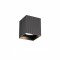 Ceiling lamp Redo Delphi, metal, sand black, 1XGU10, L.8 cm