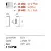 Wall lamp Redo Corinth, metal, sand white, 2XGU10, H.18 cm