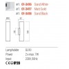 Wall lamp Redo Corinth, metal, sand white, 2XGU10, H.30 cm