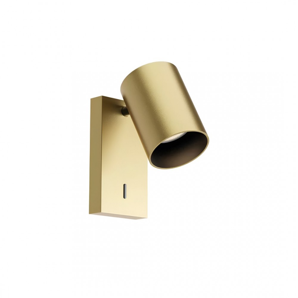 Wall lamp Redo Corinth, metal, matt gold, 1XGU10, H.13 cm