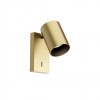 Wall lamp Redo Corinth, metal, matt gold, 1XGU10, H.13 cm