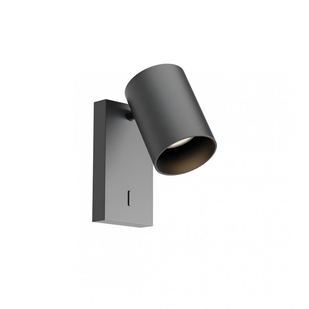 Wall lamp Redo Corinth, metal, sand black, 1XGU10, H.13 cm