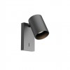 Wall lamp Redo Corinth, metal, sand black, 1XGU10, H.13 cm