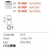 Ceiling lamp Redo Corinth, metal, sand black, 1XGU10, H.16 cm