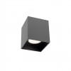 Ceiling lamp Redo Corinth, metal, sand black, 1XGU10, H.9 cm