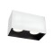 Ceiling lamp Redo Corinth, metal, sand white, 2XGU10, L.16 cm