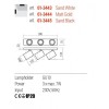 Miniprojector Redo Corinth, metal, sand white, 3XGU10, L.39 cm