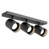 Miniprojector Redo Corinth, metal, sand black, 3XGU10, L.39 cm