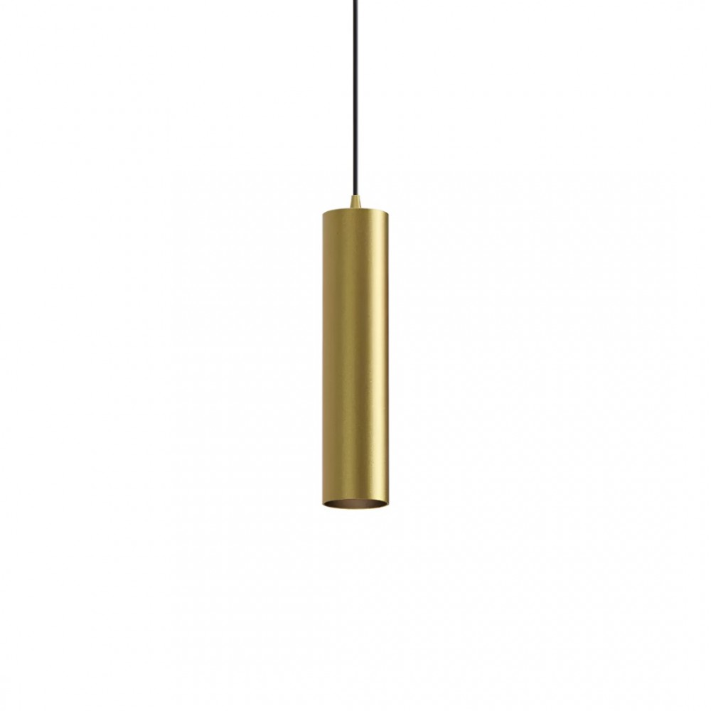 Suspension Redo Corinth, metal, matt gold, 1XGU10, D.7 cm