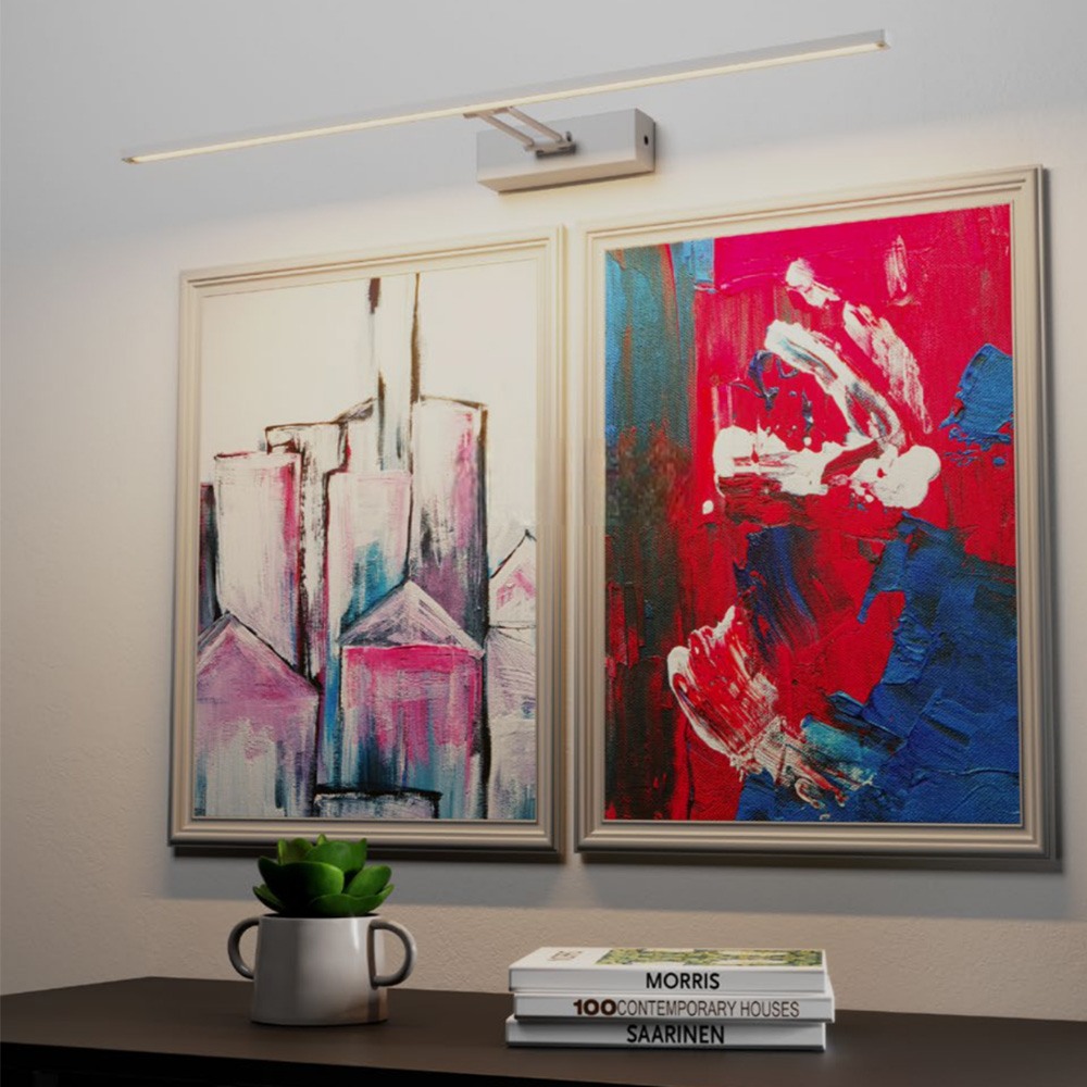 Wall lamp Redo Linear, metal, sand white, LED, 16,4W, 1162 lumens, warm white 3000K, L.60 cm