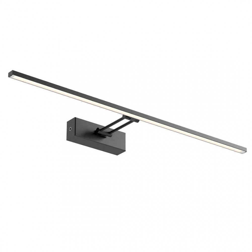 Wall lamp Redo Linear, metal, sand black, LED, 16,4W, 1162 lumens, warm white 3000K, L.60 cm