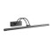 Wall lamp Redo Ikon, metal, sand black, LED, 16,4W, 1112 lumens, warm white 3000K, L.61 cm