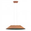 Pendant lamp Redo Akira, metal, sound-absorbing felt, coffee/dark grey, LED, 12W, 950 lumens, warm white 3000K, D.75 cm