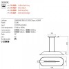 Pendant lamp Redo Akira, metal, sound-absorbing felt, dark grey/orange, LED, 23,5W, 1850 lumens, warm white 3000K, L.109 cm