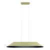 Pendant lamp Redo Akira, metal, sound-absorbing felt, olive/black, LED, 23,5W, 1850 lumens, warm white 3000K, L.109 cm