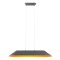 Pendant lamp Redo Akira, metal, sound-absorbing felt, dark grey/orange, LED, 23,5W, 1850 lumens, warm white 3000K, L.109 cm