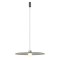 Suspension Redo Nuwa, metal, glass, sound-absorbing felt, dark grey/grey, LED, 7W, 420 lumens, warm white 3000K, D.60 cm