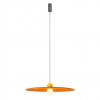 Suspension Redo Nuwa, metal, glass, sound-absorbing felt, dark grey/orange, LED, 7W, 420 lumens, warm white 3000K, D.60 cm