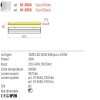 Wall lamp Redo Seed, metal, sand white, LED, 30W, 2300 lumens, warm white 3000K, L.61 cm