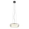 Suspension Redo Solera, metal, glass, gradient smoke/white, LED CCT, 36W, 1773 lumens, 3000K/4000K, D.45 cm