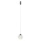 Suspension Redo Irides, metal, glass, sand black/dichroic, LED, 5W, 404 lumens, warm white 3000K, D.15 cm
