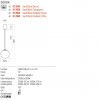 Suspension Redo Irides, metal, glass, sand black/dichroic, LED, 7W, 568 lumens, warm white 3000K, D.20 cm