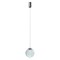 Suspension Redo Irides, metal, glass, sand black/dichroic, LED, 7W, 568 lumens, warm white 3000K, D.20 cm