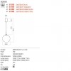Suspension Redo Irides, metal, glass, sand black/dichroic, LED, 10W, 645 lumens, warm white 3000K, D.25 cm