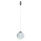 Suspension Redo Irides, metal, glass, sand black/dichroic, LED, 10W, 645 lumens, warm white 3000K, D.25 cm