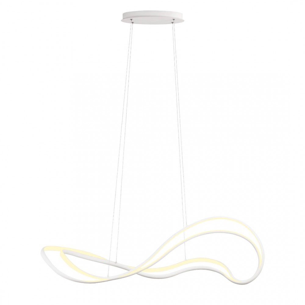 Suspension Redo Tempest, metal, sand white, dimmable, LED, 58W, 4060 lumens, warm white 3000K, L.115 cm