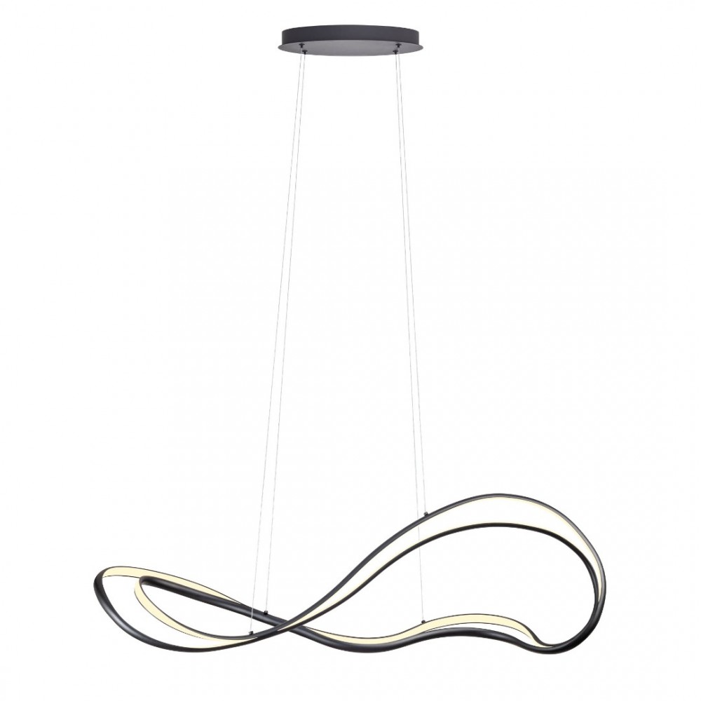 Suspension Redo Tempest, metal, sand black, dimmable, LED, 58W, 4060 lumens, warm white 3000K, L.115 cm