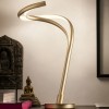 Table lamp Redo Tempest, metal, matt gold, dimmable, LED, 18W, 1260 lumens, warm white 3000K, H.50 cm