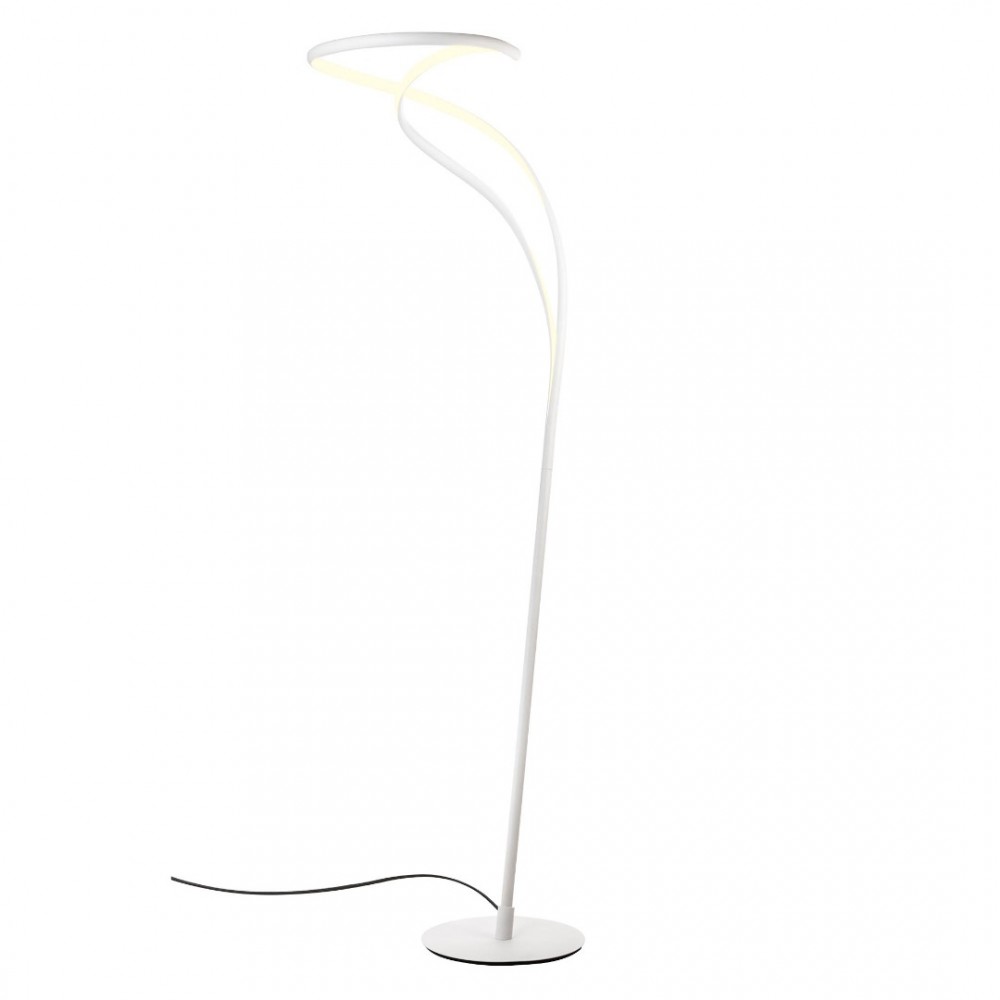 Floor lamp Redo Tempest, metal, sand white, dimmable, LED, 30W, 2100 lumens, warm white 3000K, H.160 cm