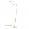 Floor lamp Redo Tempest, metal, matt gold, dimmable, LED, 30W, 2100 lumens, warm white 3000K, H.160 cm