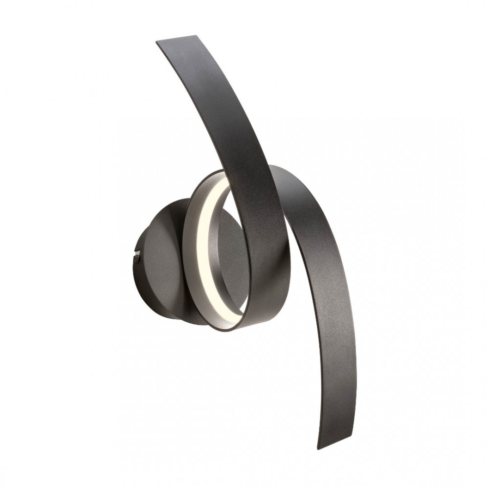 Wall lamp Redo Impuls, metal, sand black, LED, 11W, 770 lumens, warm white 3000K, H.40 cm