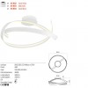 Ceiling lamp Redo Impuls, metal, sand white, dimmable, LED, 34W, 2380 lumens, warm white 3000K, D.60 cm