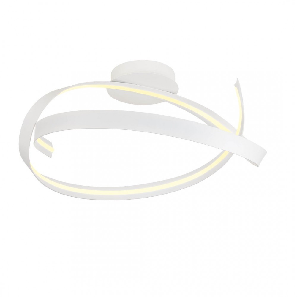 Ceiling lamp Redo Impuls, metal, sand white, dimmable, LED, 34W, 2380 lumens, warm white 3000K, D.60 cm