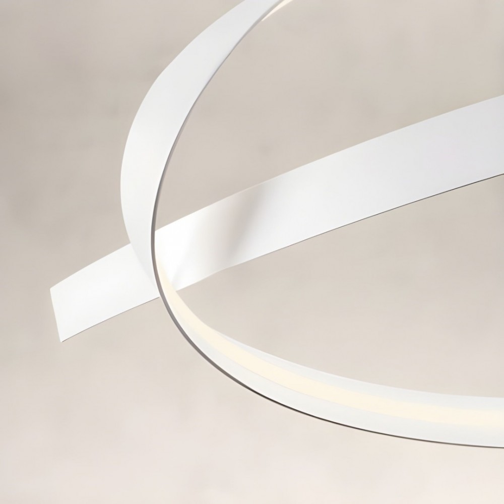 Ceiling lamp Redo Impuls, metal, sand white, dimmable, LED, 34W, 2380 lumens, warm white 3000K, D.60 cm