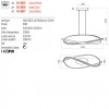 Suspension Redo Impuls, metal, sand white, dimmable, LED, 38W, 2660 lumens, warm white 3000K, L.107 cm