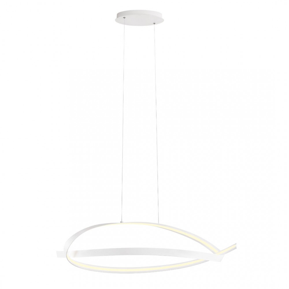 Suspension Redo Impuls, metal, sand white, dimmable, LED, 38W, 2660 lumens, warm white 3000K, L.107 cm