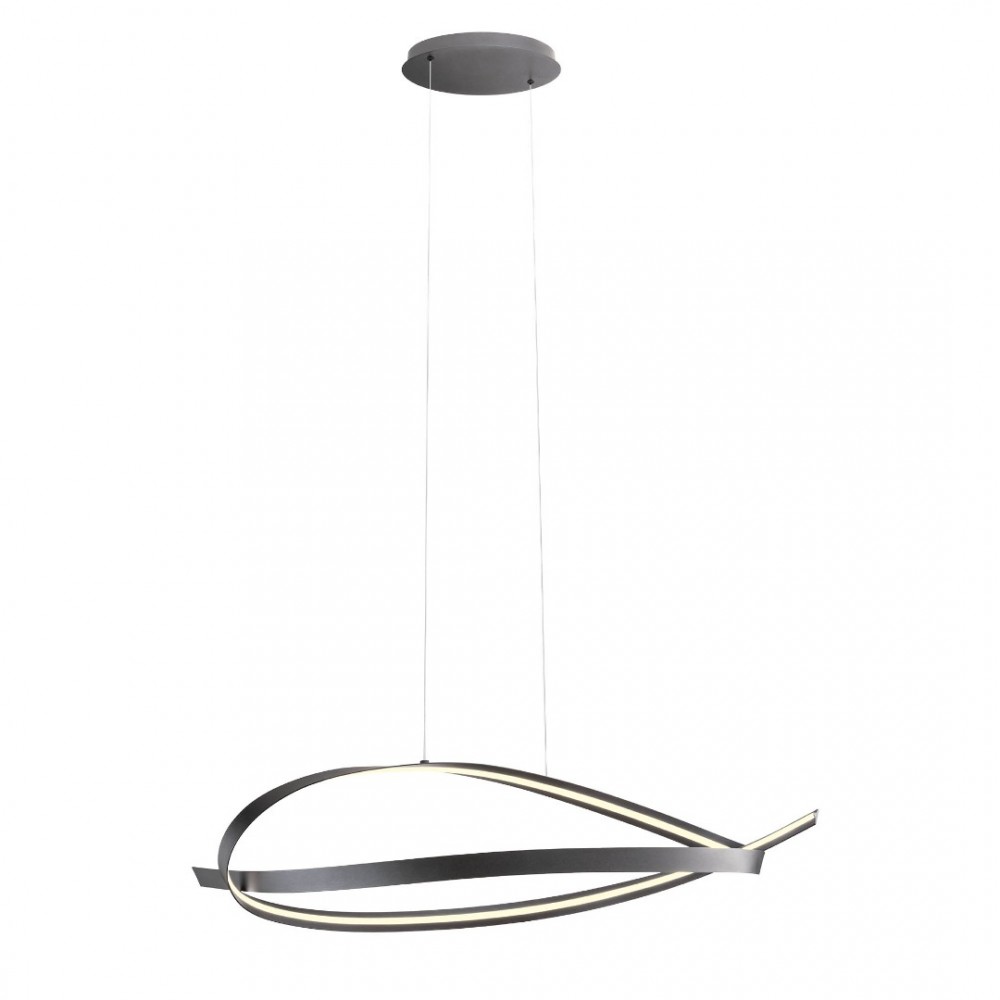 Suspension Redo Impuls, metal, sand black, dimmable, LED, 38W, 2660 lumens, warm white 3000K, L.107 cm