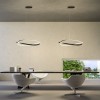 Suspension Redo Impuls, metal, sand black, dimmable, LED, 38W, 2660 lumens, warm white 3000K, L.107 cm
