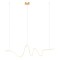 Suspension Redo Impuls, metal, matt gold, dimmable, LED, 34W, 2380 lumens, warm white 3000K, L.160 cm