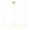 Suspension Redo Impuls, metal, matt gold, dimmable, LED, 68W, 4760 lumens, warm white 3000K, L.171 cm