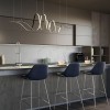 Suspension Redo Impuls, metal, sand black, dimmable, LED, 68W, 4760 lumens, warm white 3000K, L.171 cm